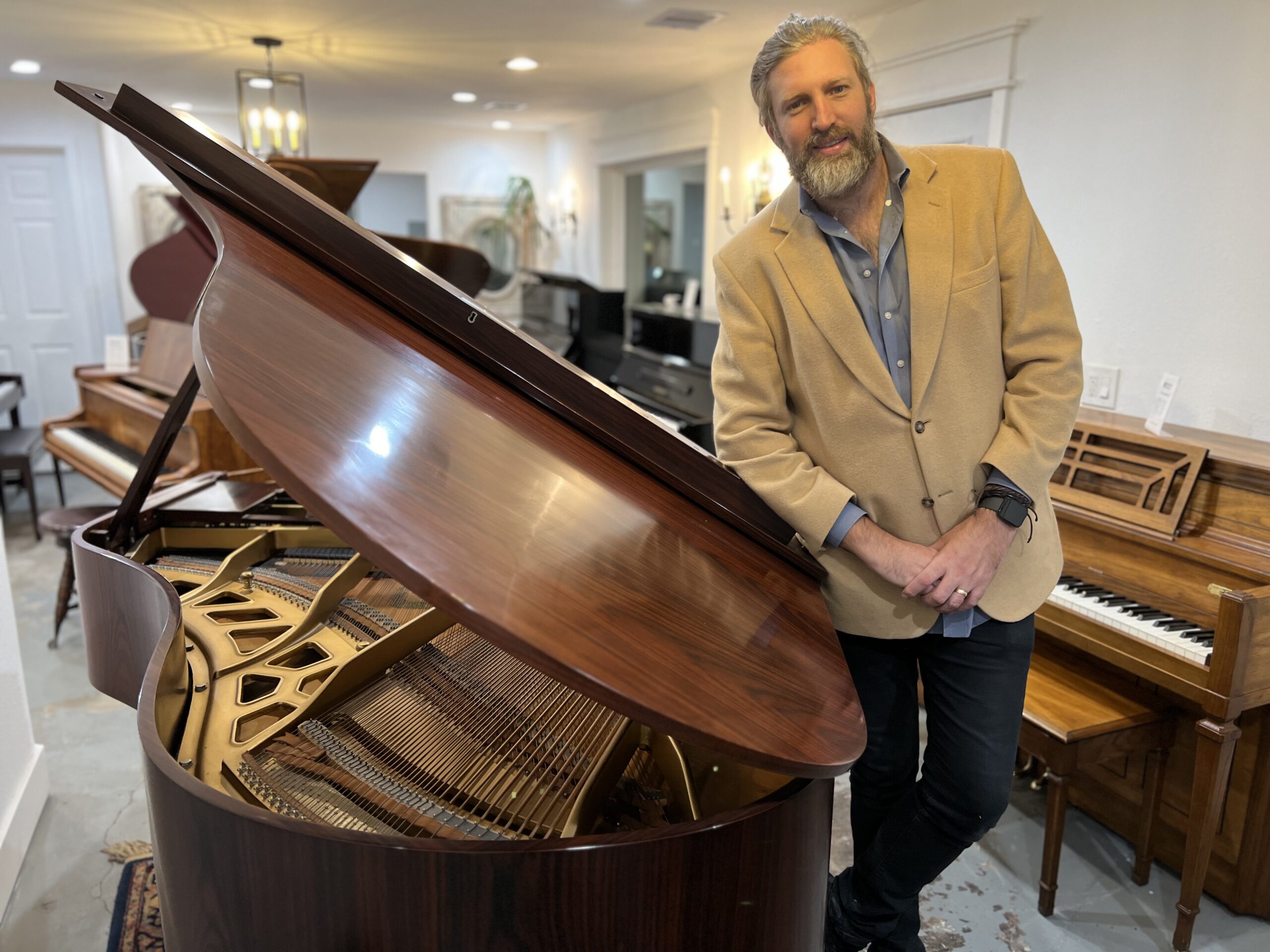 evan roberts founder of Roberts Pianos Houston