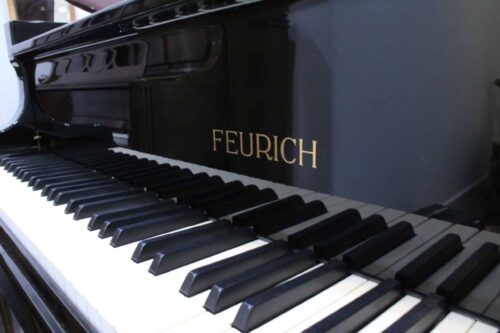 Feurich grand piano label